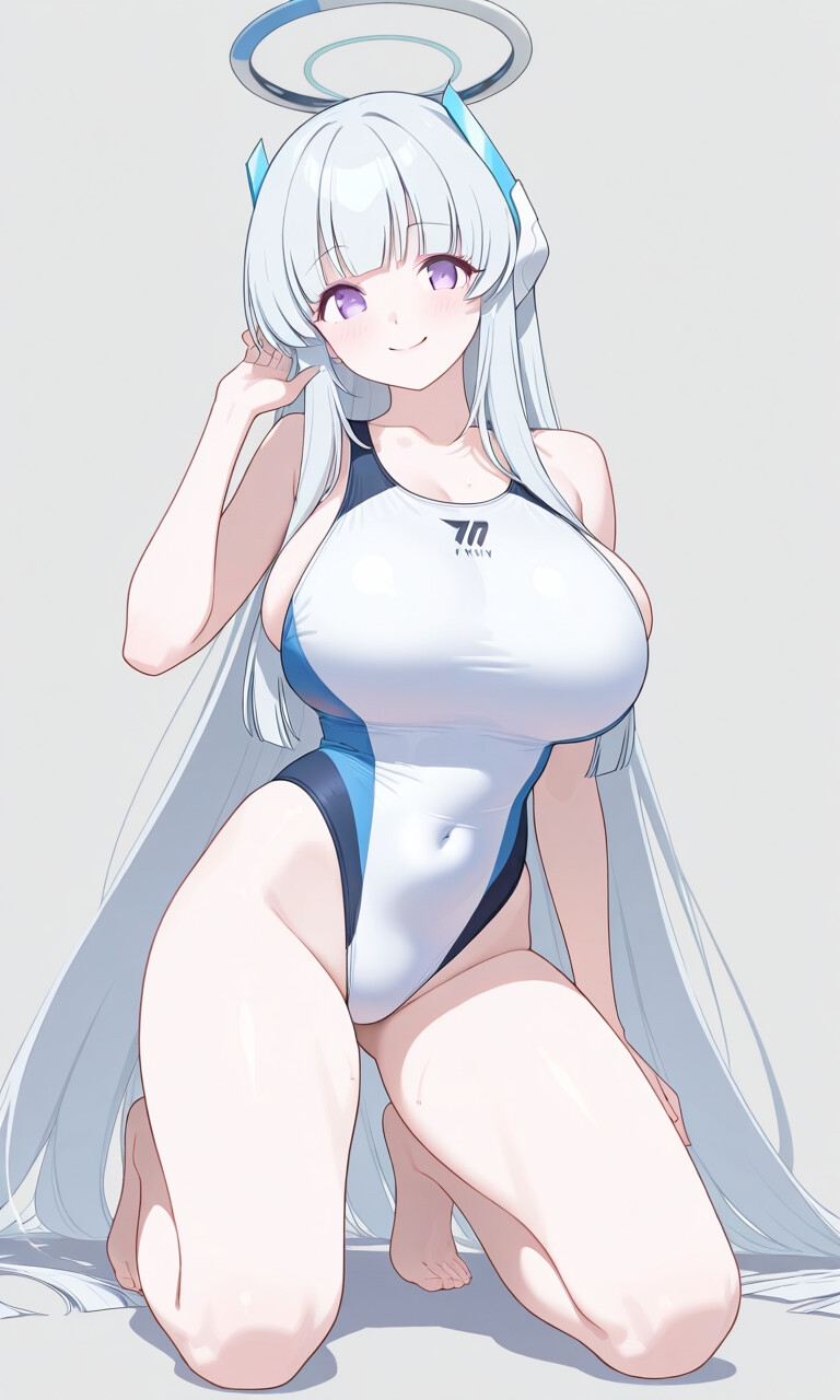 ブルアカ競泳水着CG集 画像3