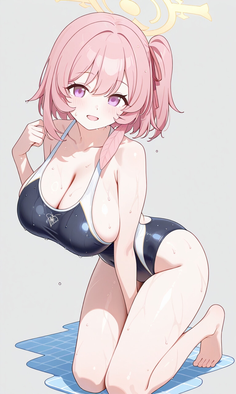 ブルアカ競泳水着CG集 画像5