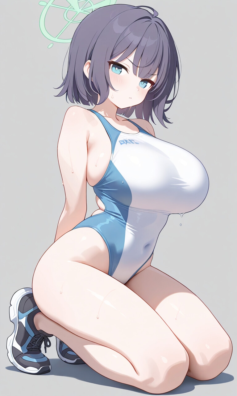 ブルアカ競泳水着CG集 画像6