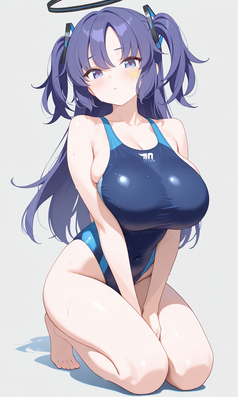 ブルアカ競泳水着CG集 画像8