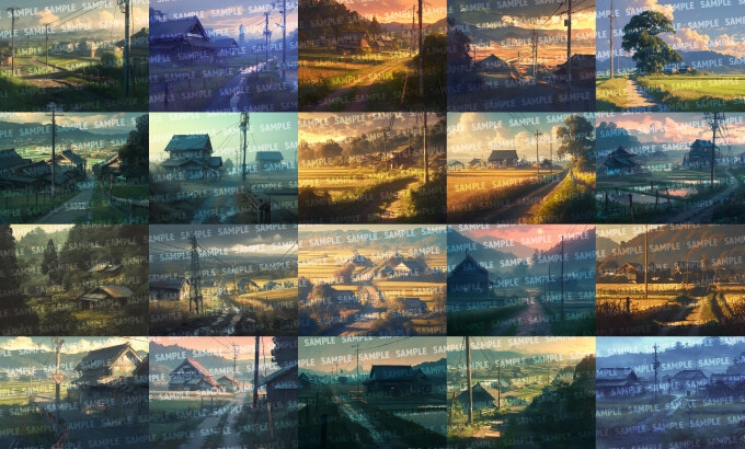 【背景200枚】因習村/廃村_1