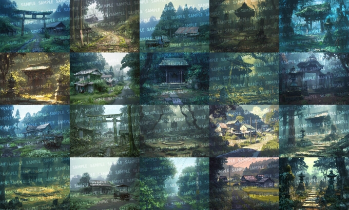 【背景200枚】因習村/廃村_10