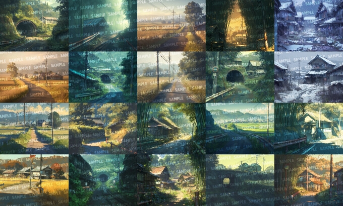 【背景200枚】因習村/廃村_2