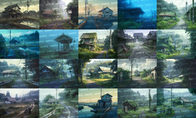 【背景200枚】因習村/廃村_4