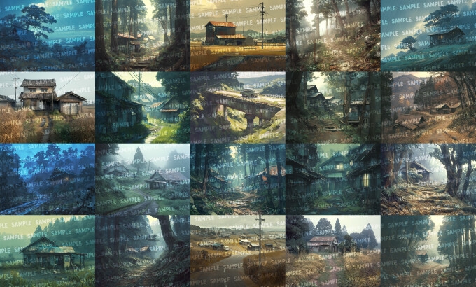 【背景200枚】因習村/廃村_8