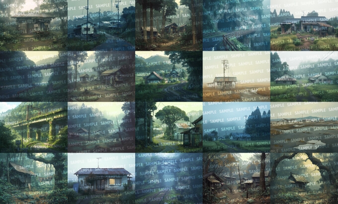 【背景200枚】因習村/廃村_9