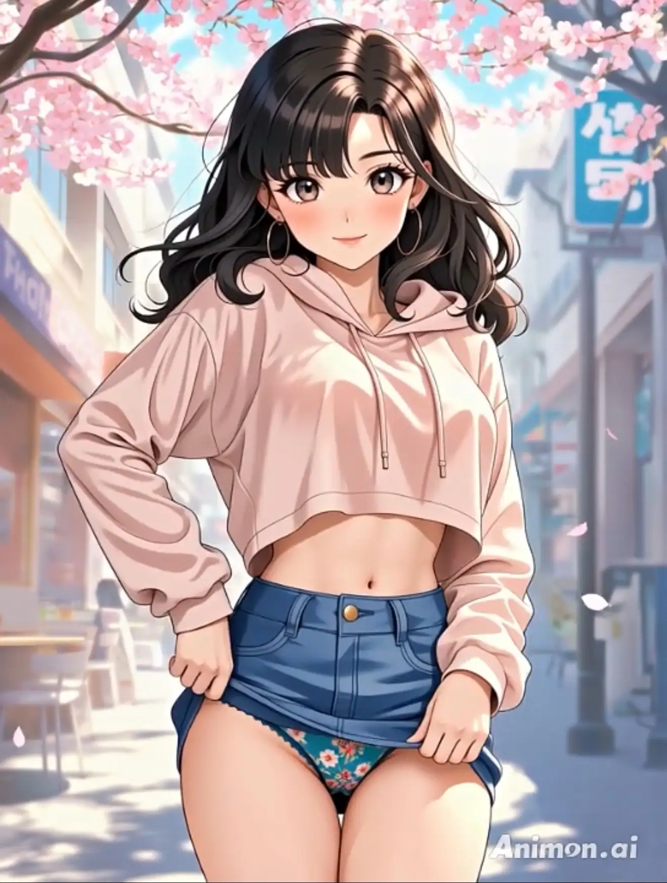【アニメ3分58秒】ひたすらミニスカめくって生パンツ！ミニスカートや短パンを着たギャルさん30名以上がパンティーを見せようとしてくれます！白色、青色、桃色、黒色 サンプル画像 2