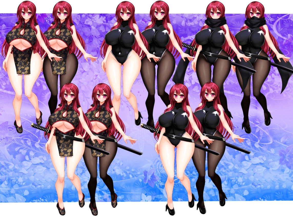 立ち絵素材 くのいちHCGセット