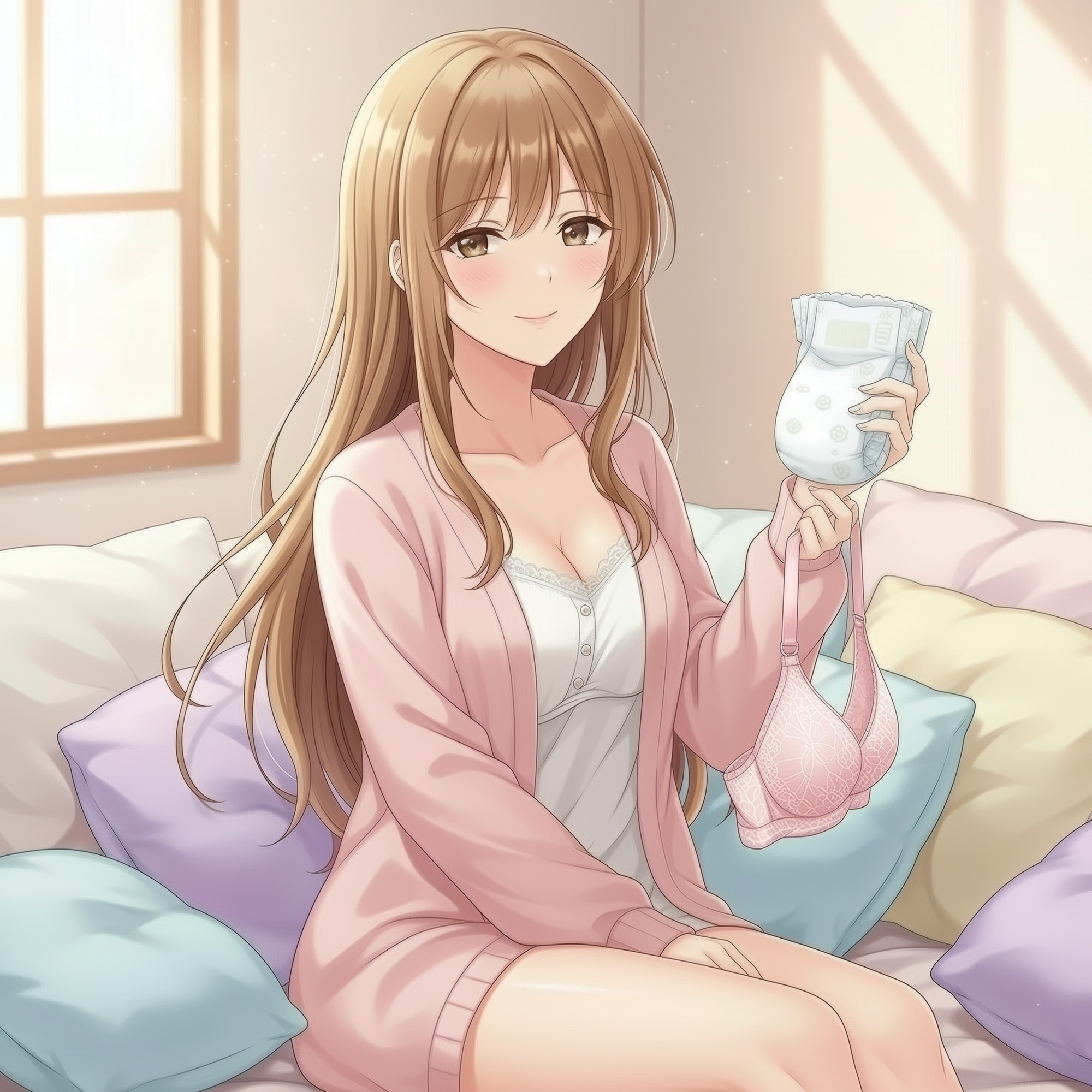 ママのブラ裏クンクン授乳で母乳染みオムツにお漏らしぴゅっぴゅ 画像1