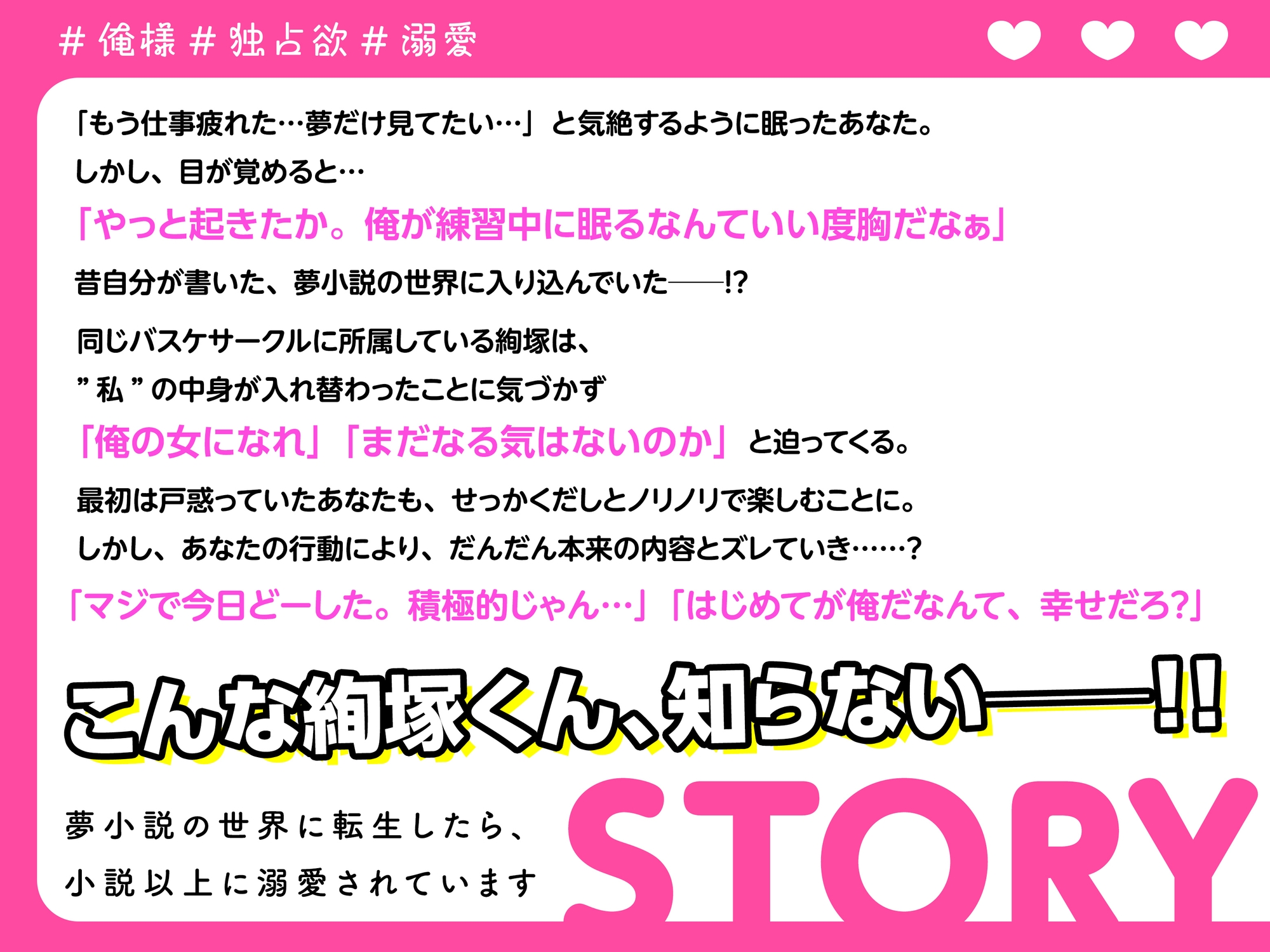【俺様×独占欲×溺愛】夢小説の世界に転生したら、小説以上に溺愛されています-1画像
