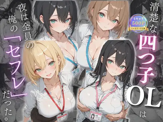 清楚な四つ子のOLは夜は全員俺の「セフレ」だった。 ジャケット画像