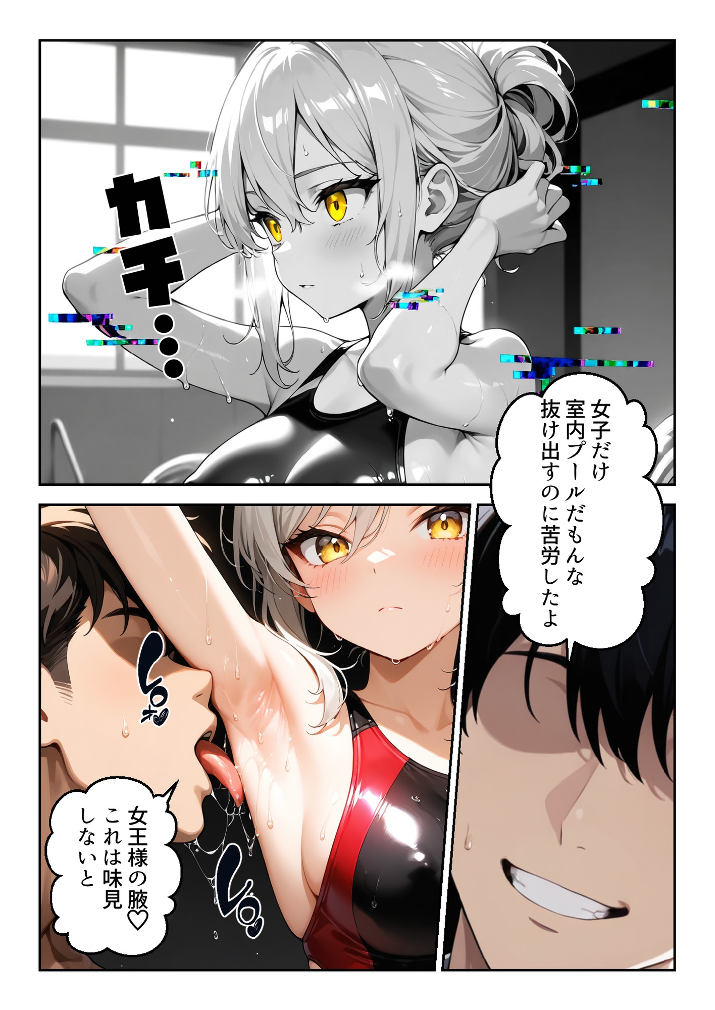 時間停止「汚物を見る目」で俺を蔑んだ生徒会長を10分間限定で性処理オナホに。 サンプル 5/8