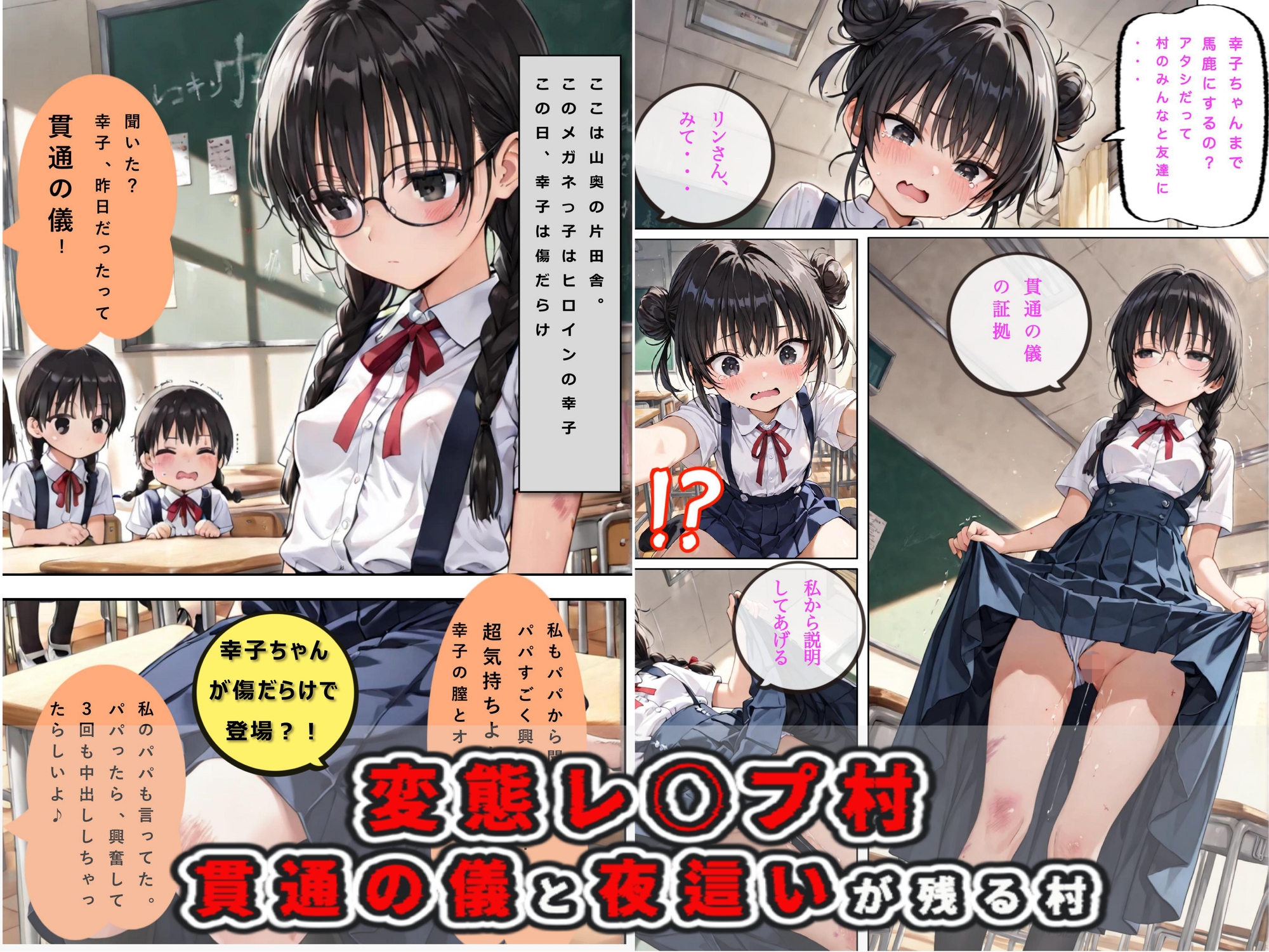 変態レ◯プ村:貫通の儀と夜這いが残る村 サンプル 2/10