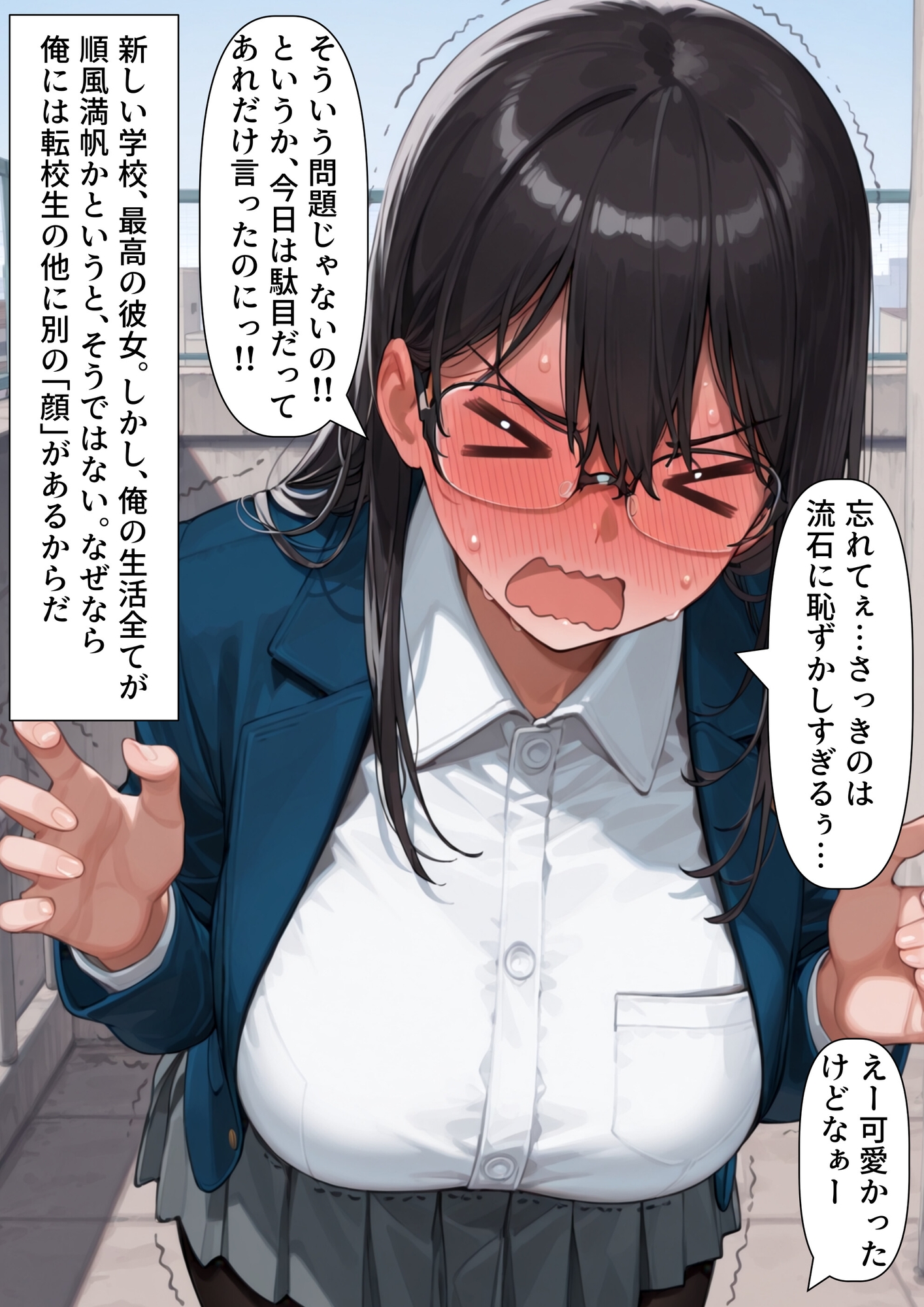 【tsf-Saeki】同人CG・AI『【寄生】触手怪人が魔法少女を乗っ取って闇落ちしたけど、魔法少女の正体は変身した彼女だった！?』3