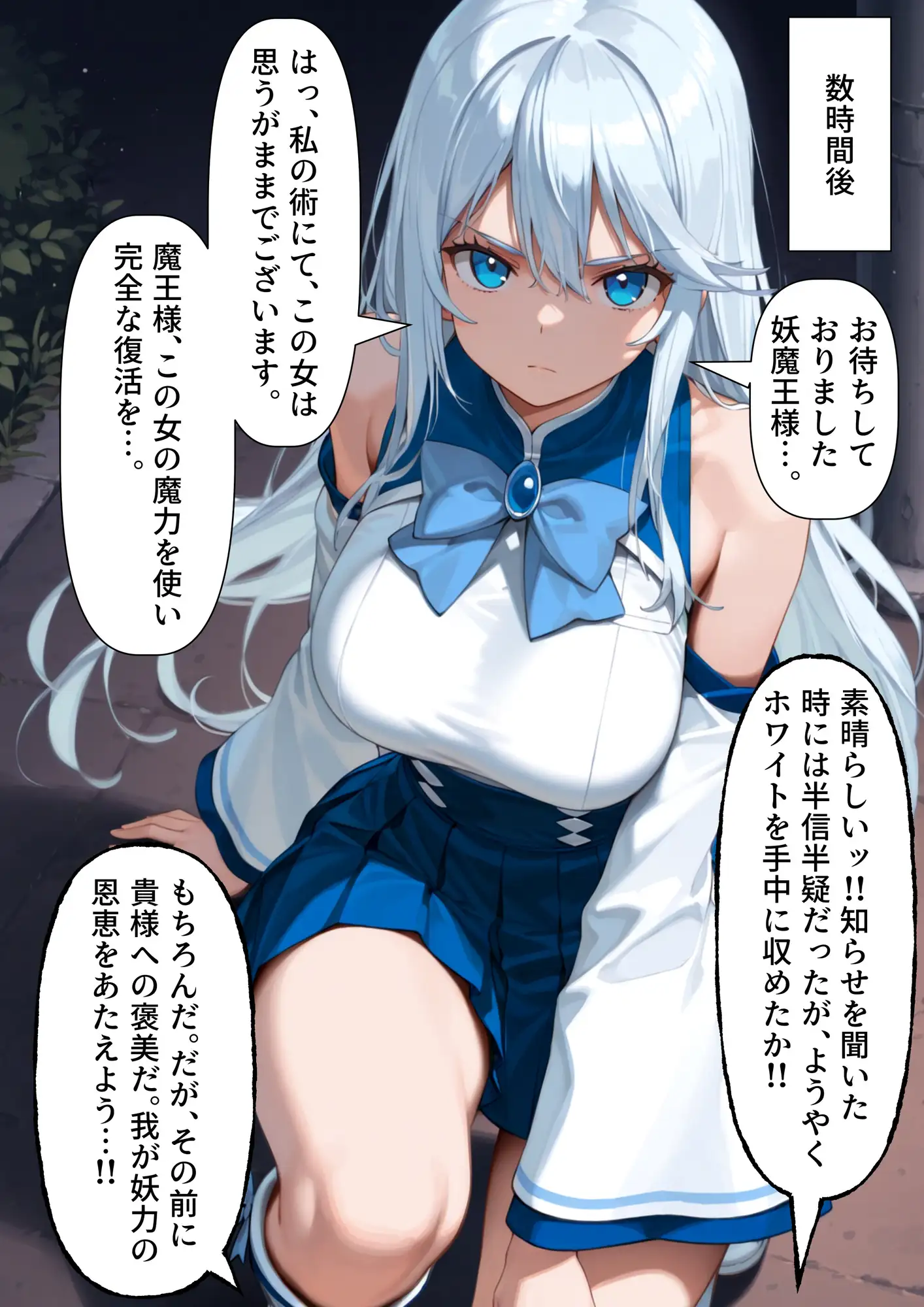 【寄生】触手怪人が魔法少女を乗っ取って闇落ちしたけど、魔法少女の正体は変身した彼女だった！? サンプル画像 7