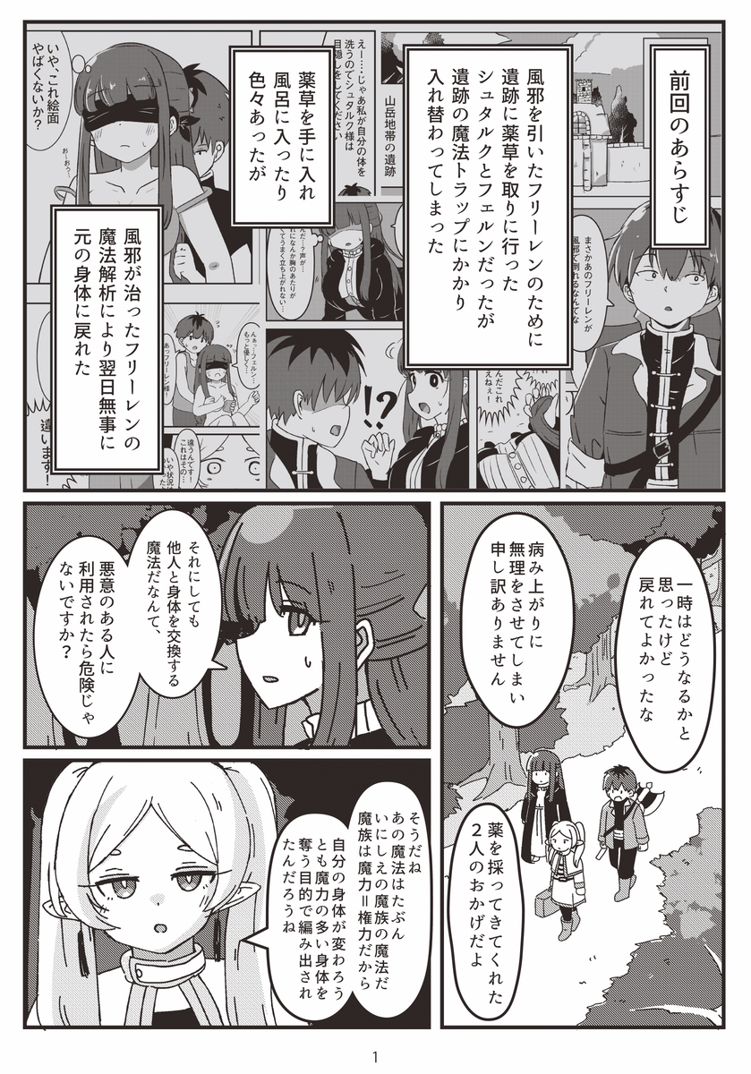 身体を入れ替える魔法2 画像1