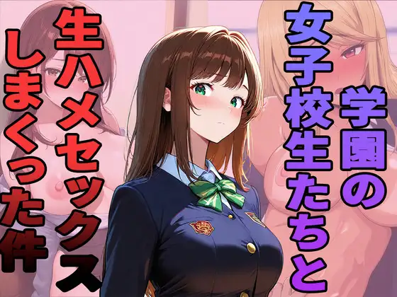 学園の女子校生たちと生ハメセックスしまくった件 ジャケット画像