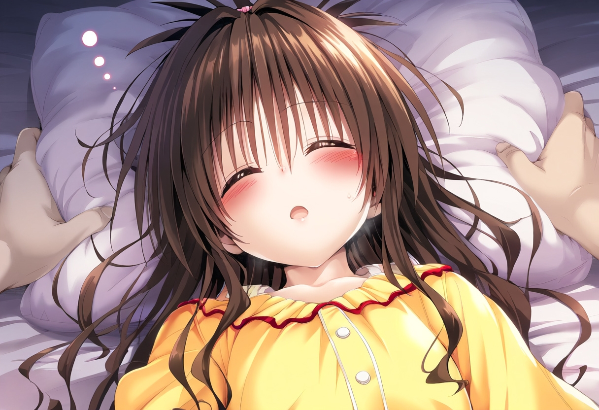 【ailovemayo。】同人CG・AI『楽園計画美少女の睡眠中にいたずら』1