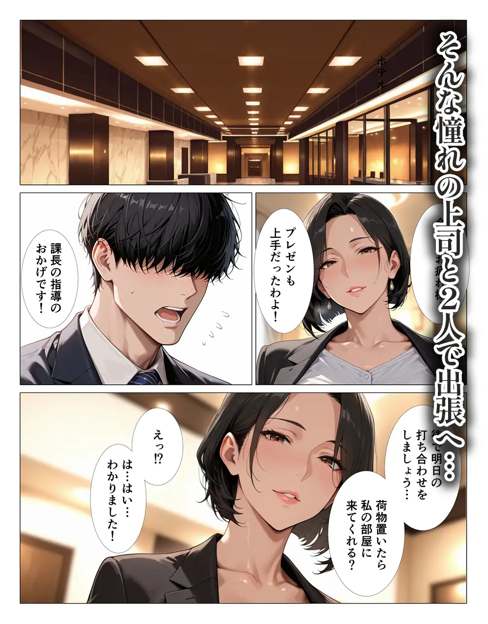 肉食過ぎるクールな上司に出張先で中出しさせられ続けた話 サンプル画像 2