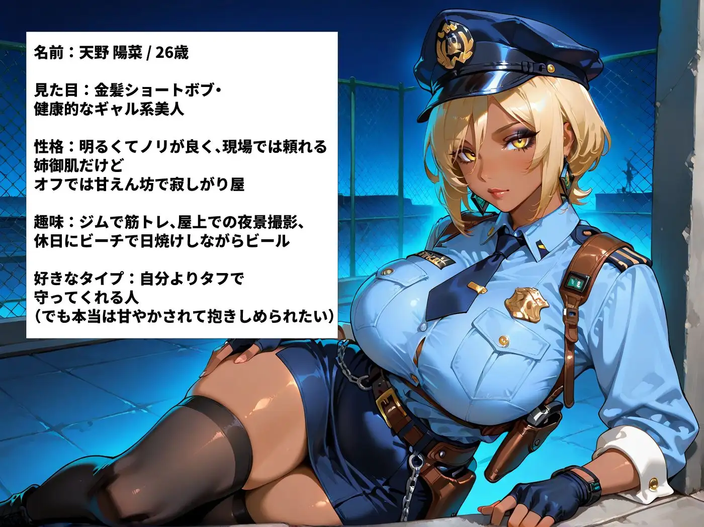 爆乳女警察官を勤務中にハメまくった一部始終 サンプル画像 4