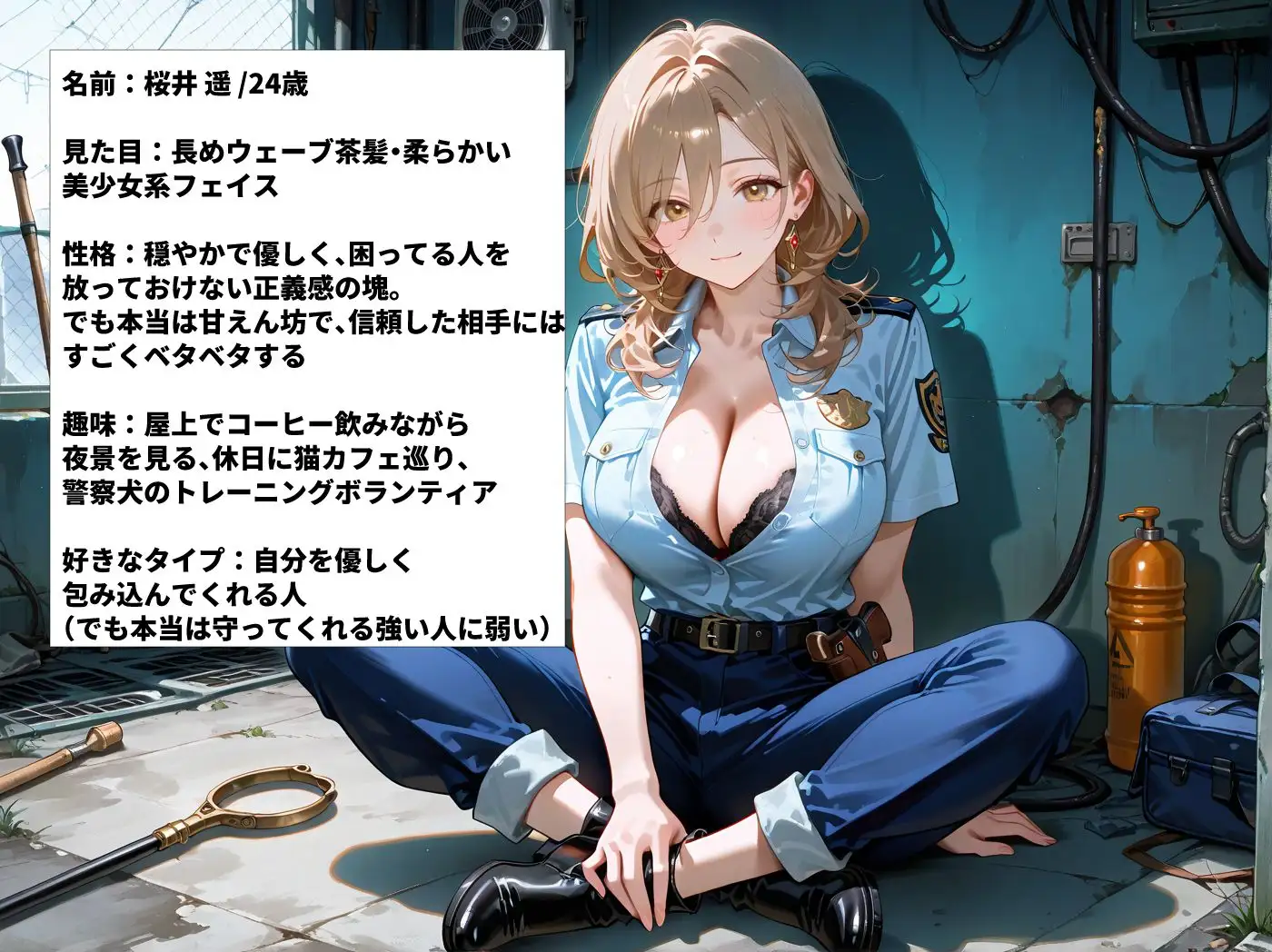 爆乳女警察官を勤務中にハメまくった一部始終 サンプル画像 7