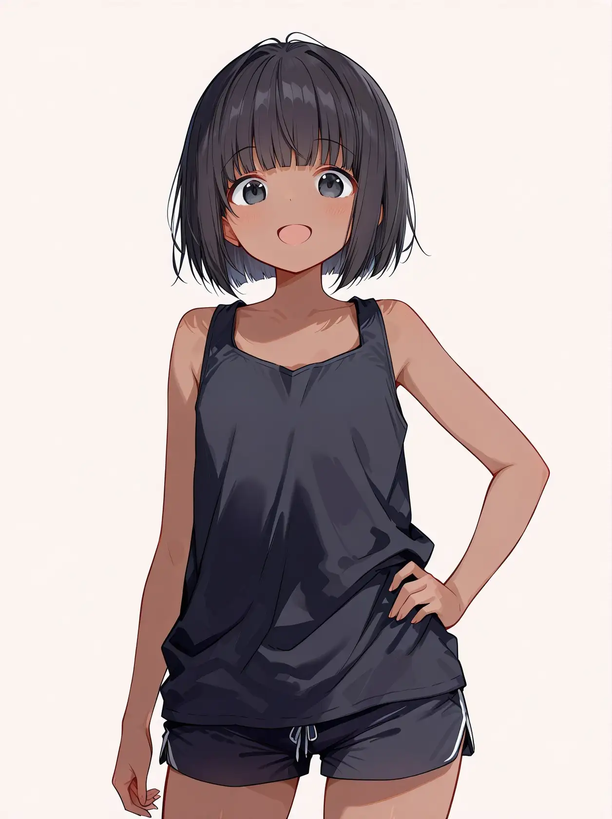 つるぺた女子の男水着野外露出チャレンジ～ノーブラ貧乳ボーイッシュな美少女と中出し三昧～_0