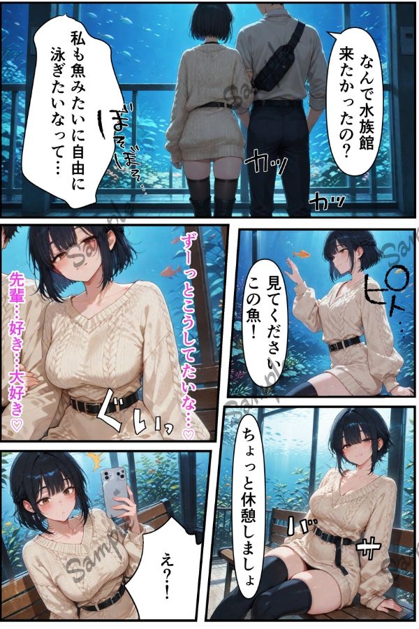 俺だけの事が大大大好きなクーデレ後輩ー付き合った後&デート編ー【本当にあったエロい話 6】 サンプル 9/10