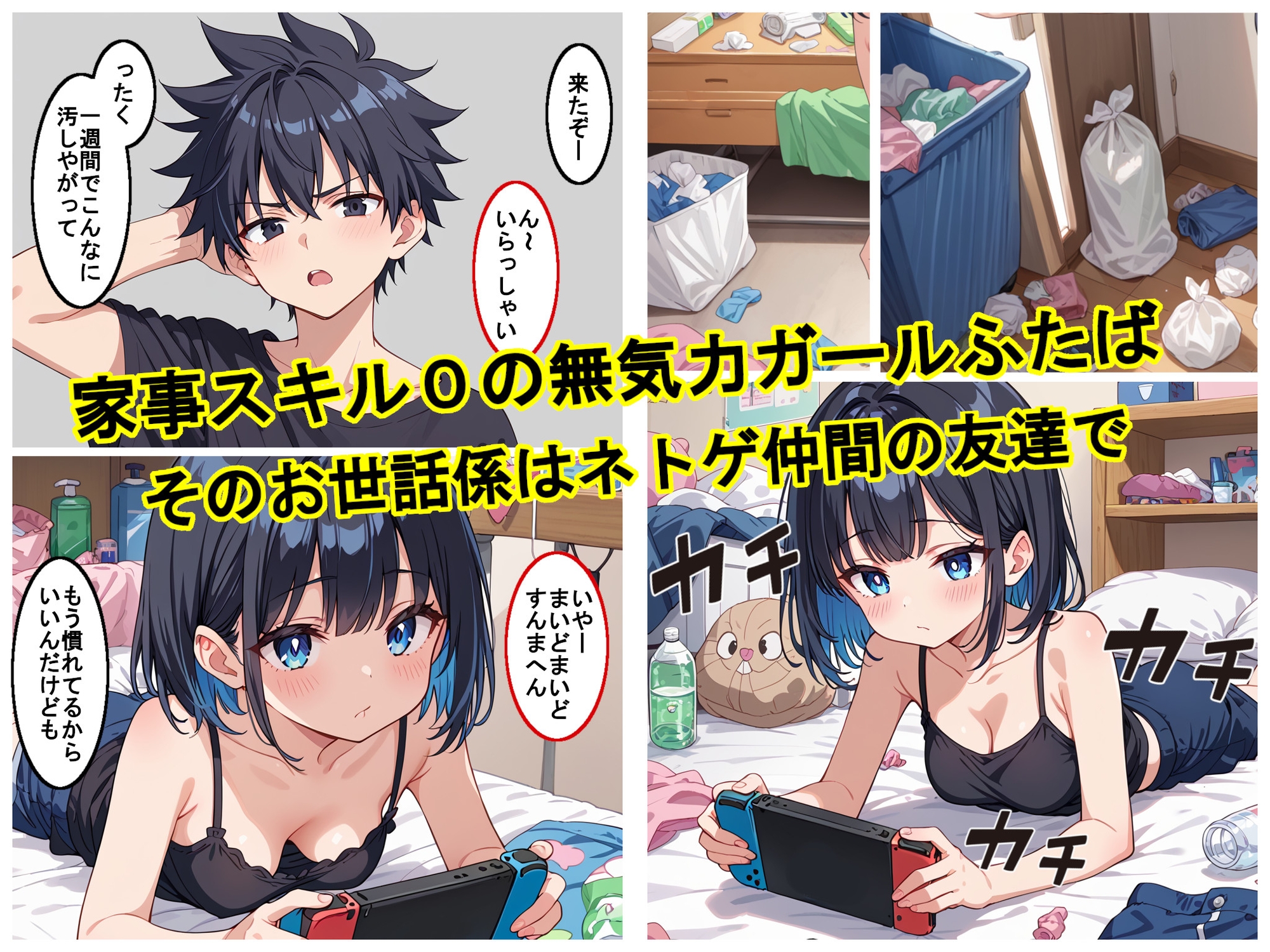 【アトリエアイナーガ】最初はお世話のお礼にとエッチをしにやってくる『汚部屋無気力ガールが世話係とイチャラブセックスする話』2