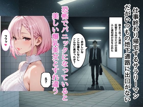 『エロ番出口 ～異変だらけの地下通路で、爆乳美女に骨抜きにされるまで終わらない搾取～』 サンプル 1/9