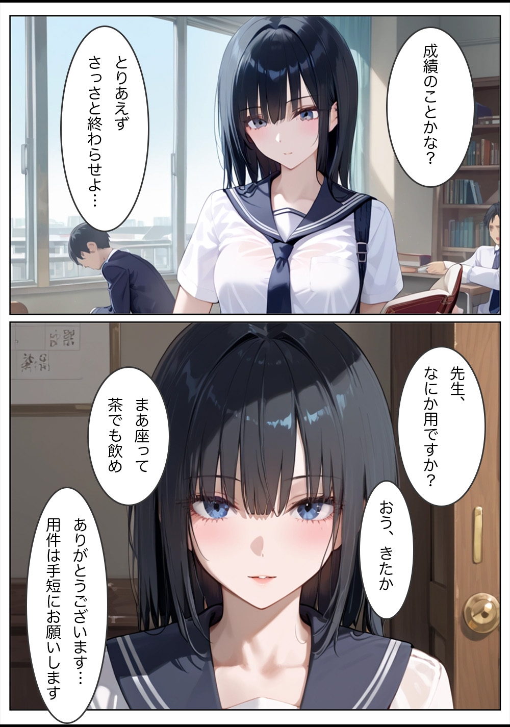 弱みを握られ変態教師の玩具にされた優等生 サンプル 2/3