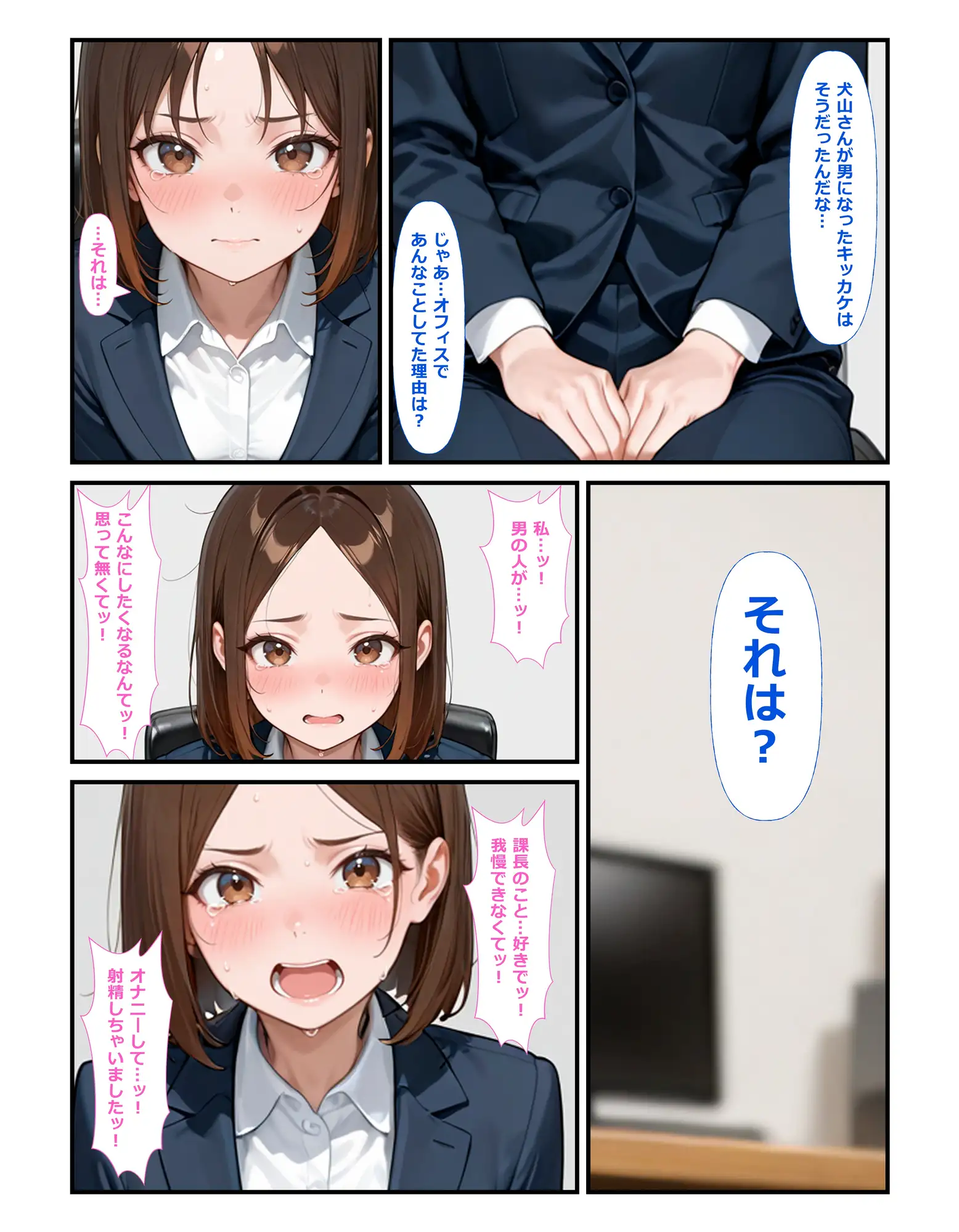 部下の犬山さん♀が職場でオナニー♂してた サンプル画像 5