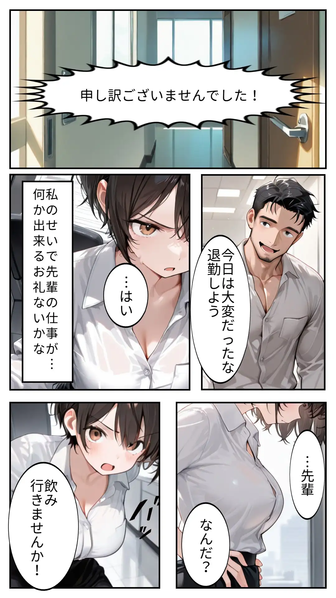後輩OL先輩と家でヤる サンプル画像 3