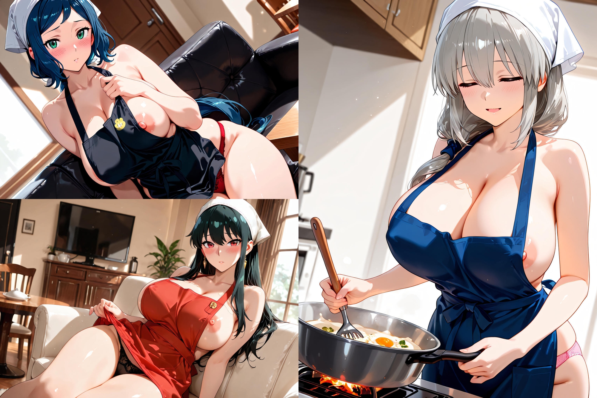 【AIれんず】同人CG・AI『種付けできる人妻エロ家政婦2』2