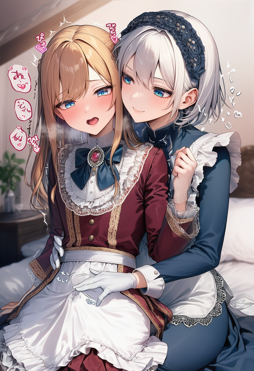 【リオ@制服少女】所かまわずキス10枚お仕事中でも構わず腰ヘコヘコ『貴族令嬢♂×専属メイド♀ ～ぜーんぶお世話～』3