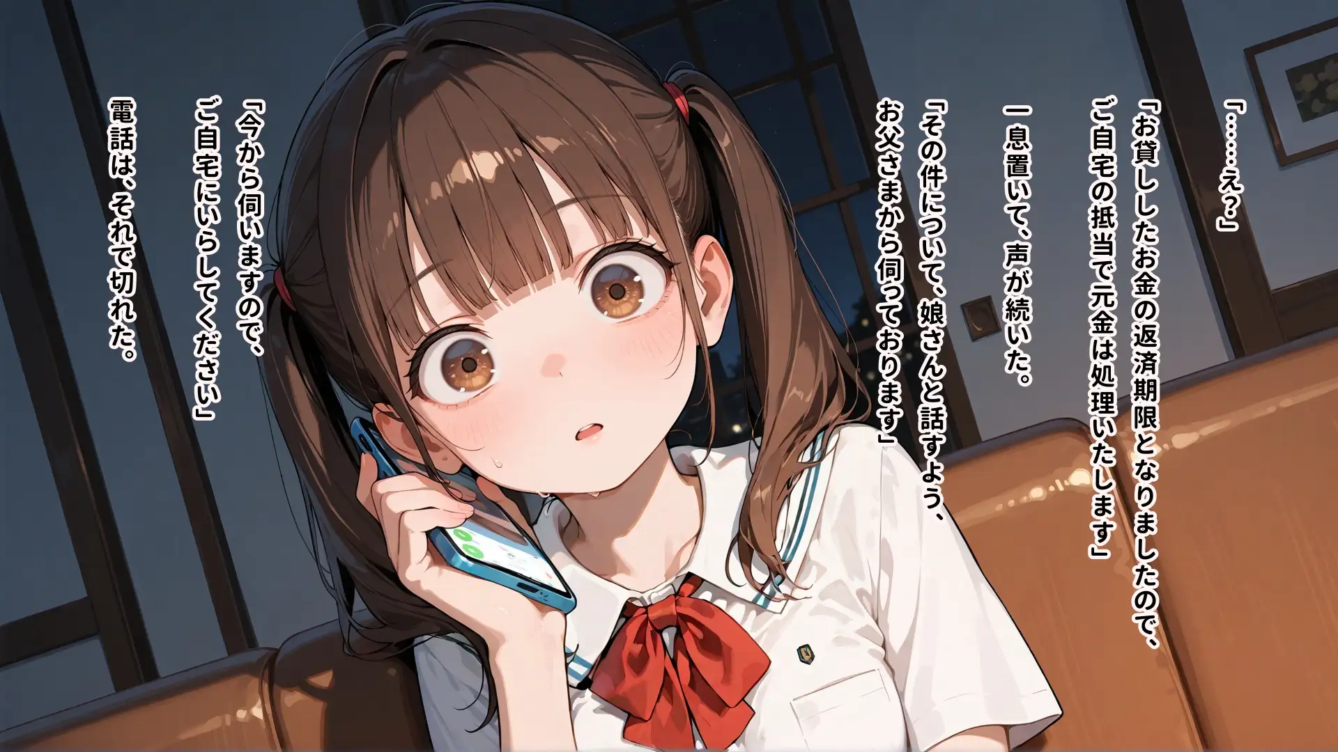 父親の借金の「利子」として徴収され妹の分まで全身を男たちに弄ばれて何回イってもやめてもらえない女の子 サンプル画像 2