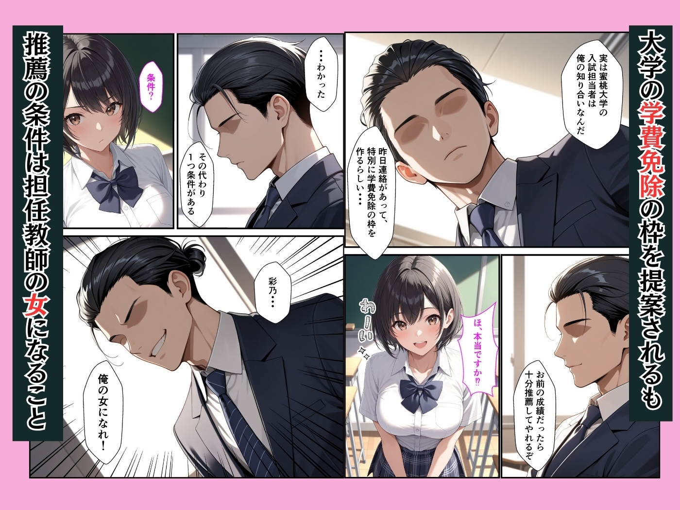 進路のために純情な女子校生が担任教師の女になって完堕ちするまで サンプル 6/10