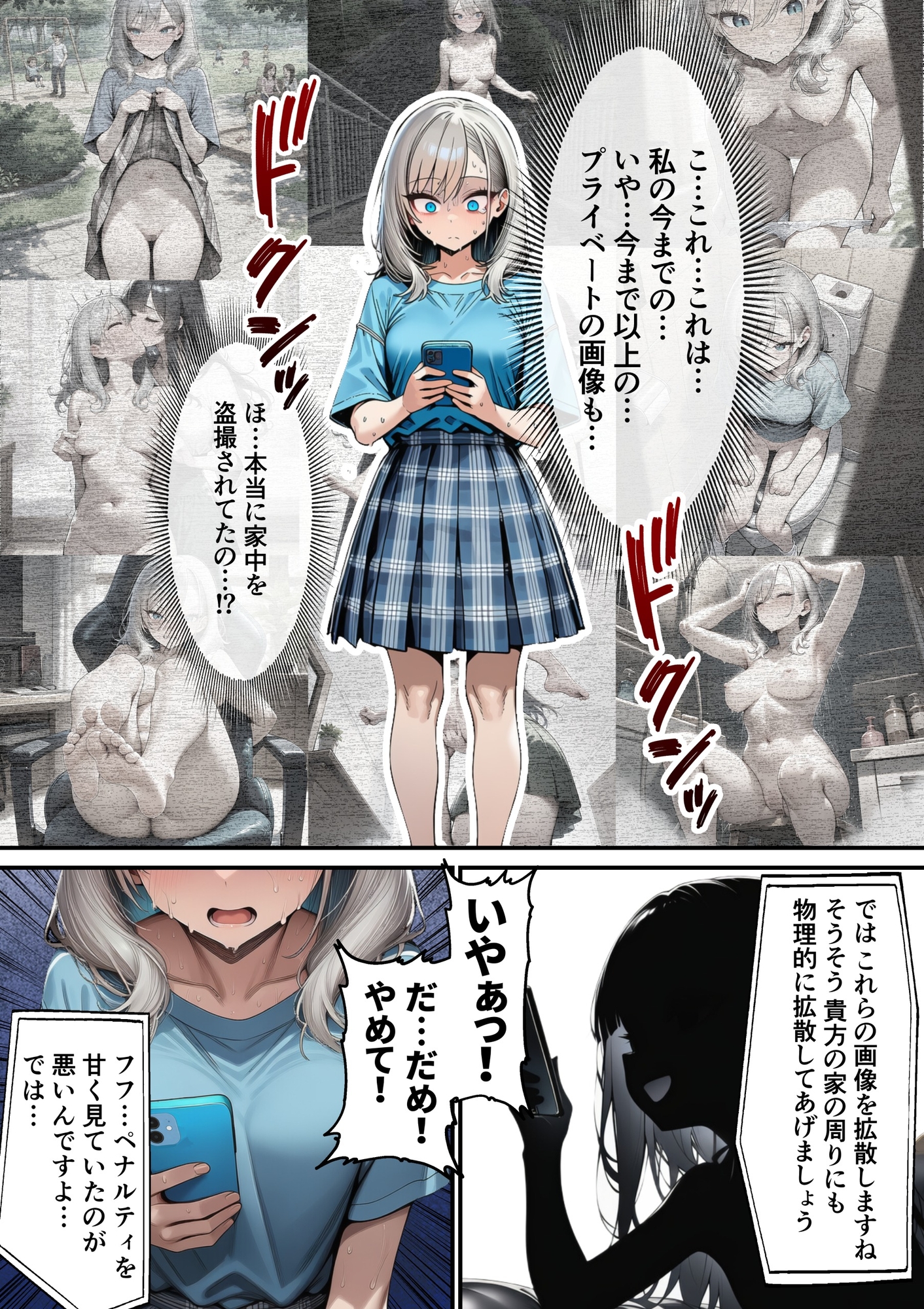 軽い罰ゲームのつもりが、親友三人まとめて弱みを握られ、羞恥指令に従わされるようになった話 ―中編― サンプル 2/10