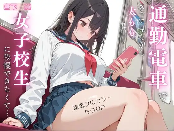 通勤電車でスマホ見ながらふともも丸出し女子校生に我慢できなくて… ジャケット画像