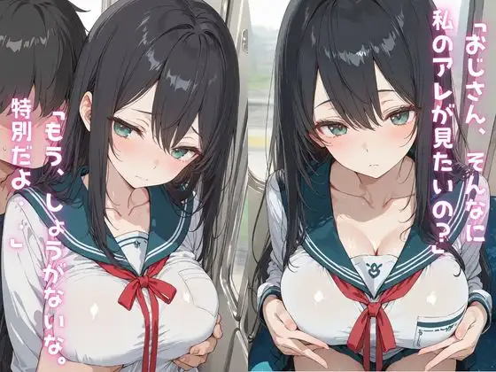 通勤電車でスマホ見ながらふともも丸出し女子校生に我慢できなくて… サンプル画像 2