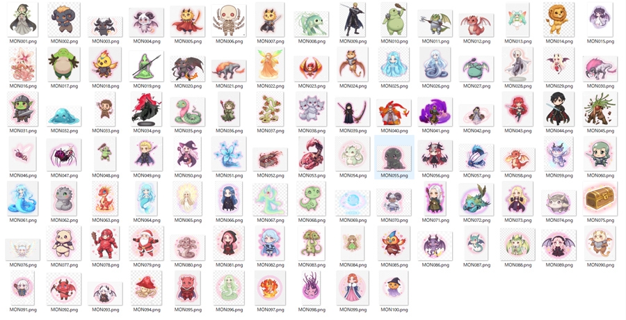 P.D Present:モンスター100体画像集_1