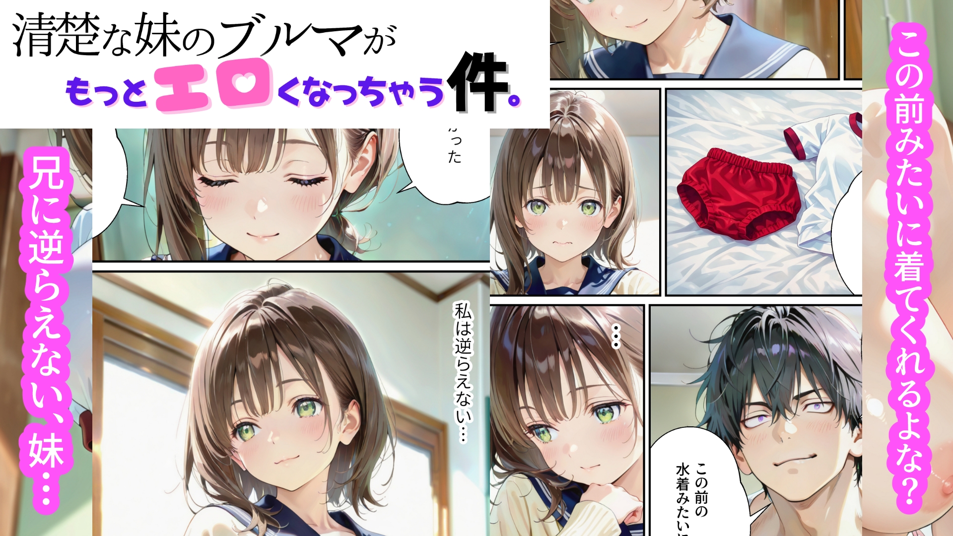 清楚な妹のブルマが、もっとエロくなっちゃう件。第3話「体操着編」 サンプル 2/10