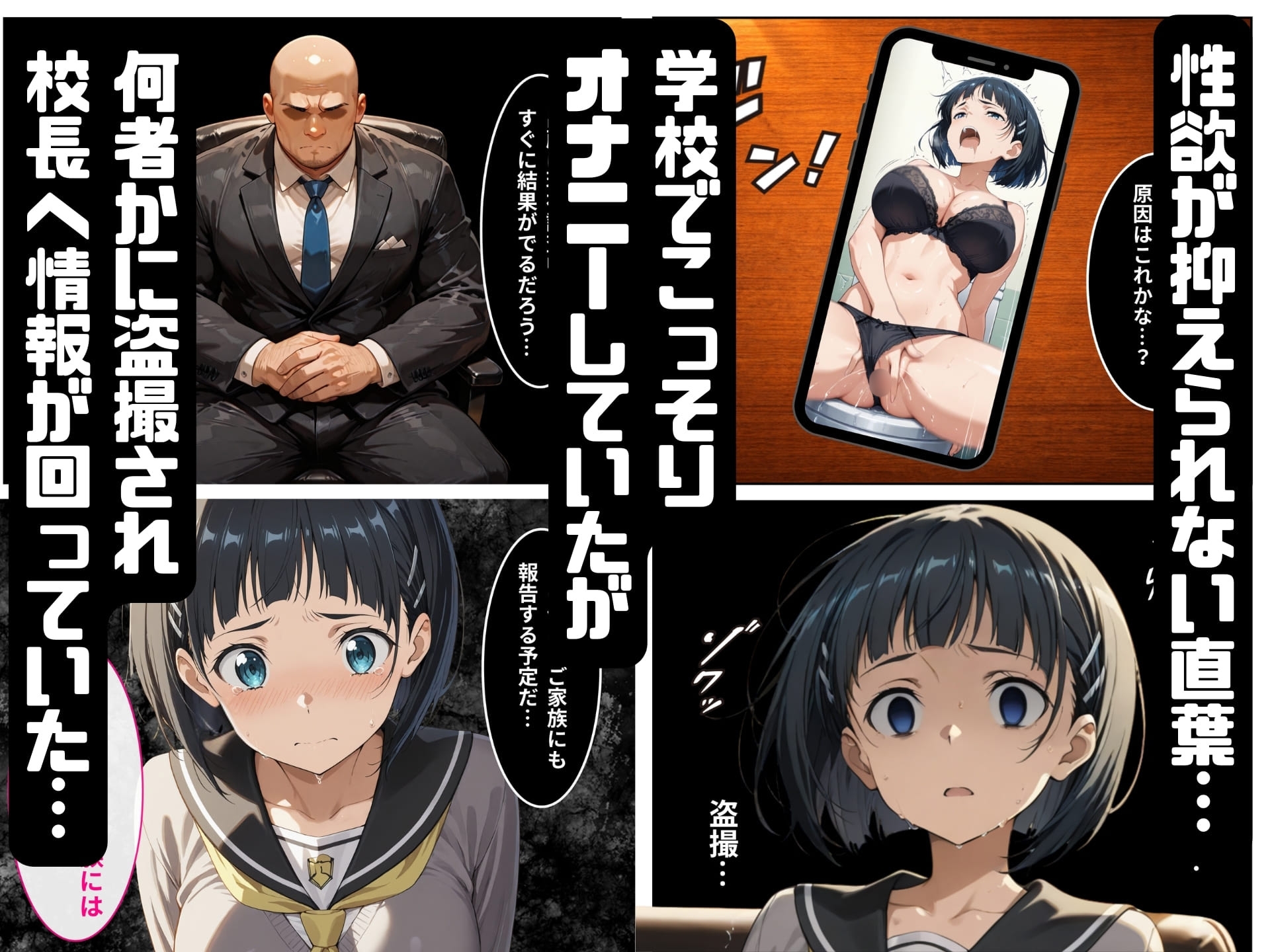 寝取られた直葉-校長のちんぽでメス堕ちする サンプル 4/10