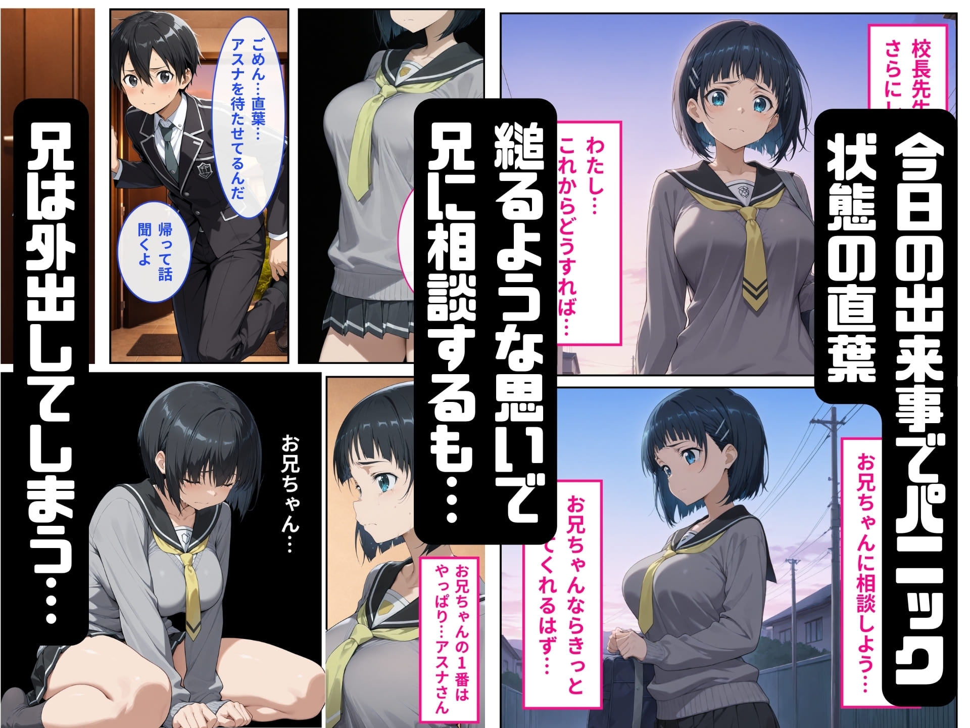 寝取られた直葉-校長のちんぽでメス堕ちする サンプル 8/10