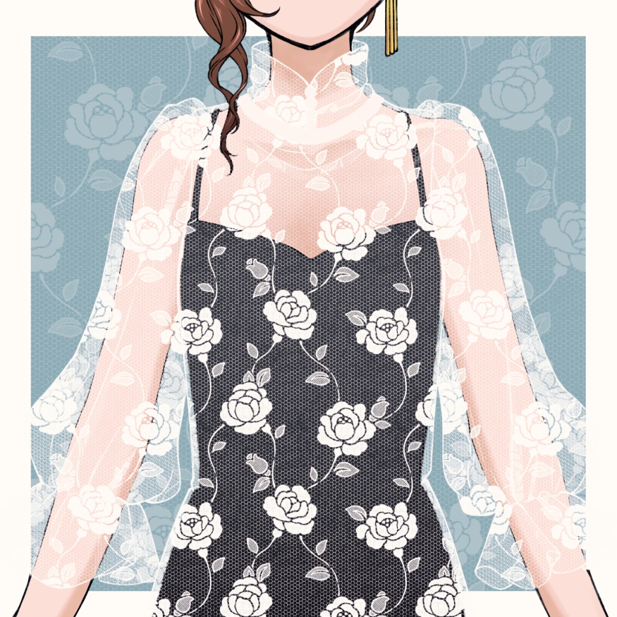 チュールレース集10  6種 サンプル10