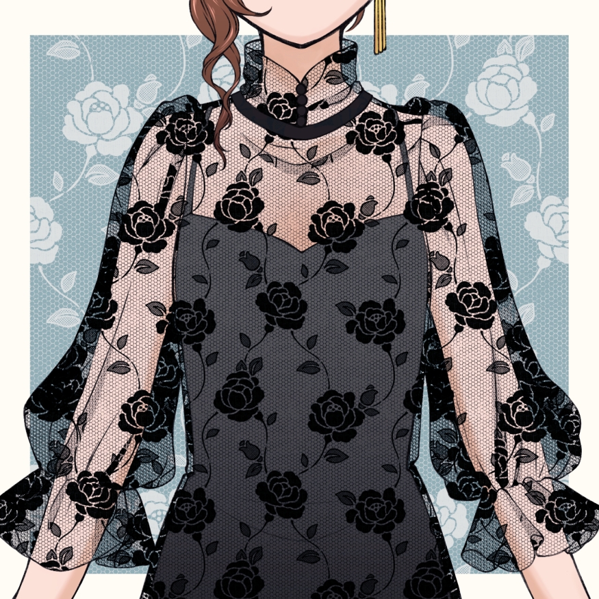 チュールレース集10  6種 サンプル8