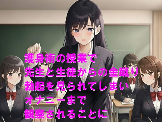 女子校の護身術授業で金蹴りの練習台にされる 画像1