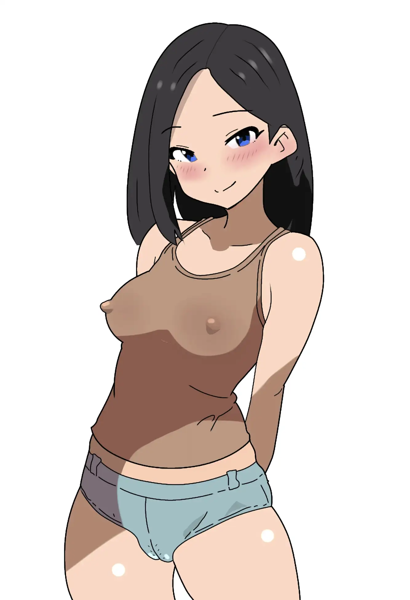 真夏になると平気で家の中で全裸になり、アイスを食べながらアニメを見ている妹の話。 サンプル画像 5