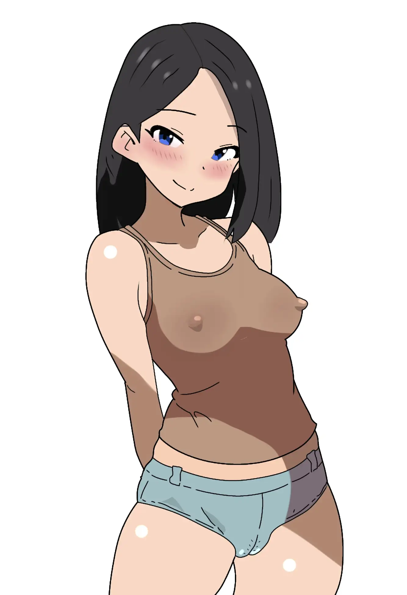 真夏になると平気で家の中で全裸になり、アイスを食べながらアニメを見ている妹の話。 サンプル画像 6