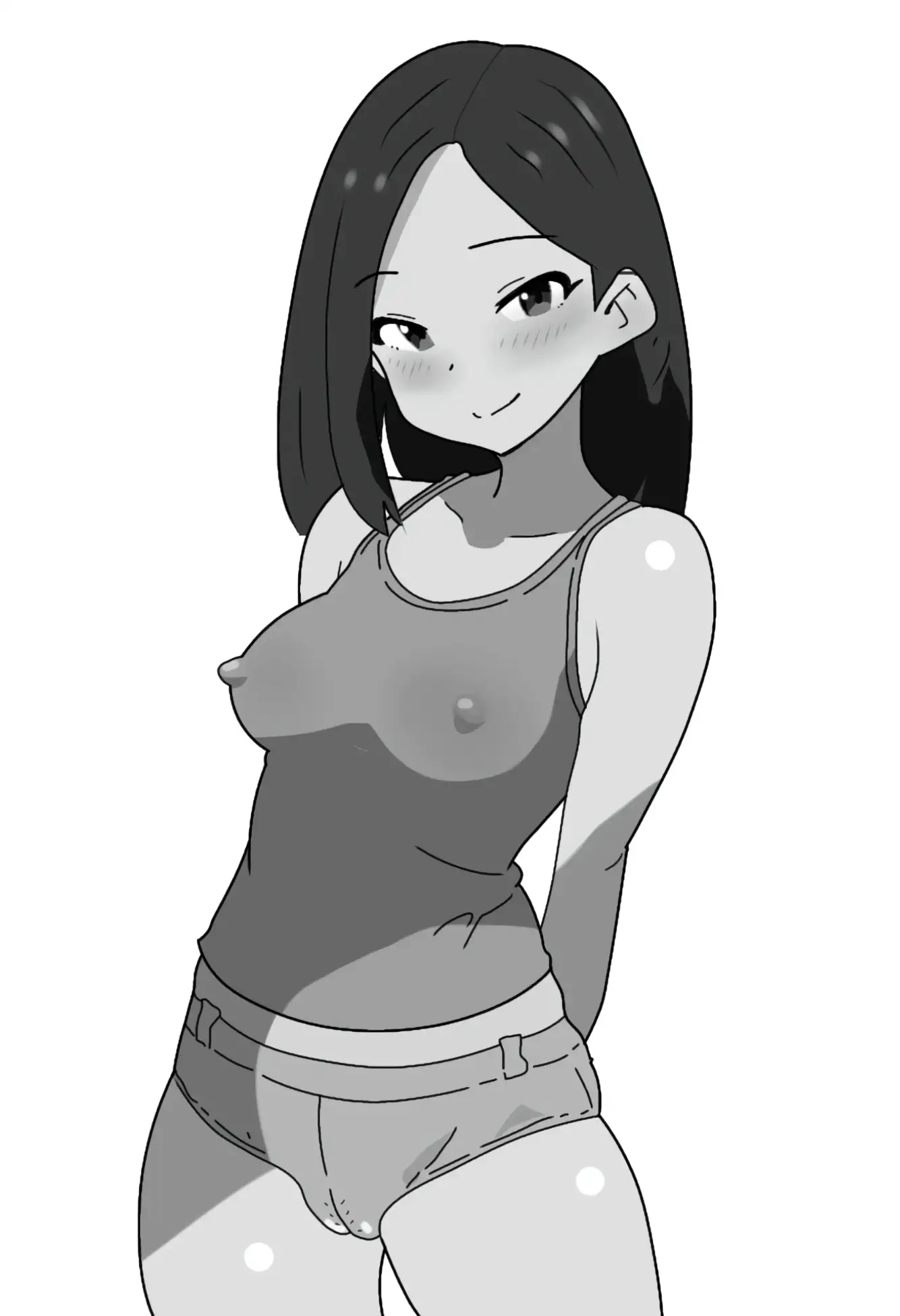真夏になると平気で家の中で全裸になり、アイスを食べながらアニメを見ている妹の話。 サンプル画像 7