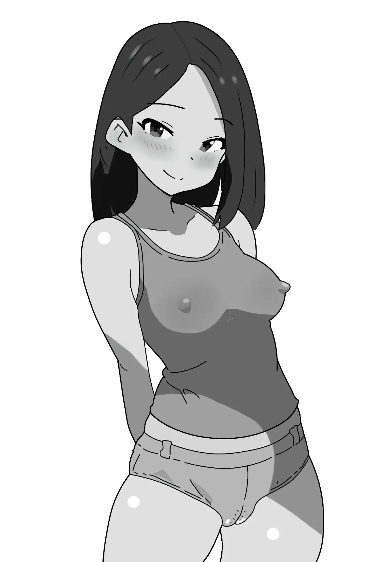 真夏になると平気で家の中で全裸になり、アイスを食べながらアニメを見ている妹の話。 サンプル画像 8